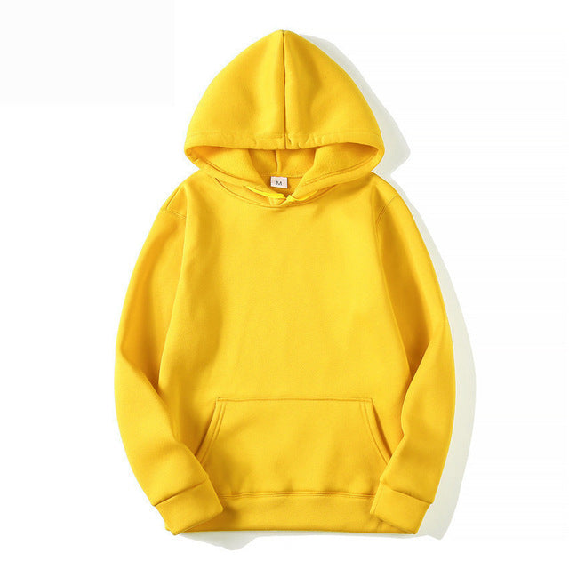 yellow hoodie