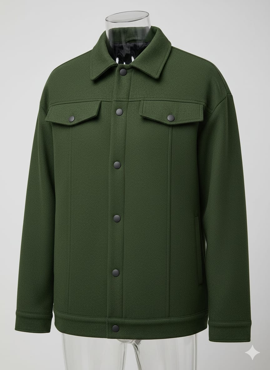 GREEN FLEECE JACKET