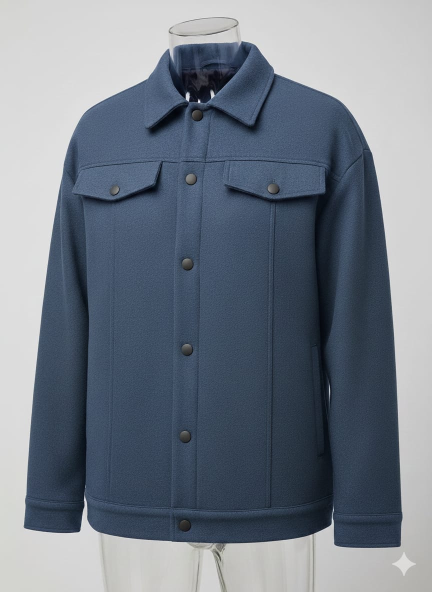 BLUE FLEECE JACKET